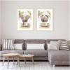 image:imageElephant Palm Bathtub 2 Piece Framed Wall Art Print Set by Amy Peterson