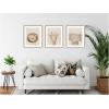 image:imageKate and Laurel Baby Animal Portrait 3 Piece Framed Wall Art Print Set by The Creative Bunch Studio Belmont Distress White Whimsical Kid Art for Wall Decor