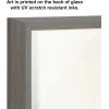 image:imageKate and Laurel Blake Highland Cow Solo Bathtub Framed Printed Glass Wall Art by Amy Peterson 18x24 Gray Adorable Animal Art for WallGray