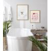 image:imageKate and Laurel Blake Highland Cow Solo Bathtub Framed Printed Glass Wall Art by Amy Peterson 18x24 Gray Adorable Animal Art for WallNatural