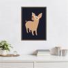 image:imageKate and Laurel Farm Pig Framed Canvas Wall Art by Hannah Beisang 18 x 24 Sylvie Walnut Whimsical Animals Humor Art for Wall Decor Living Room Bedroom