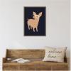 image:imageKate and Laurel Farm Pig Framed Canvas Wall Art by Hannah Beisang 18 x 24 Sylvie Walnut Whimsical Animals Humor Art for Wall Decor Living Room Bedroom