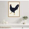 image:imageKate and Laurel Farm Rooster Framed Canvas Wall Art by Hannah Beisang 18 x 24 Sylvie Natural Rustic Farmhouse Animals Americana Art for Wall Decor Living Room Bedroom