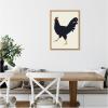 image:imageKate and Laurel Farm Rooster Framed Canvas Wall Art by Hannah Beisang 18 x 24 Sylvie Natural Rustic Farmhouse Animals Americana Art for Wall Decor Living Room Bedroom