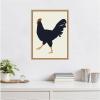 image:imageKate and Laurel Farm Rooster Framed Canvas Wall Art by Hannah Beisang 18 x 24 Sylvie Natural Rustic Farmhouse Animals Americana Art for Wall Decor Living Room Bedroom