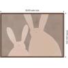 image:imageKate and Laurel Framed Canvas Wall Art Print Bunny Mama and Baby II by Alicia Abla 33 x 23 Sylvie Walnut Frame Whimsical Animal Art for Wall Decor