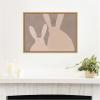 image:imageKate and Laurel Framed Canvas Wall Art Print Bunny Mama and Baby by Alicia Abla 24 x 18 Sylvie Natural Frame Whimsical Kid Art for Wall Decor