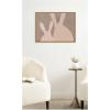 image:imageKate and Laurel Framed Canvas Wall Art Print Bunny Mama and Baby by Alicia Abla 24 x 18 Sylvie Natural Frame Whimsical Kid Art for Wall Decor