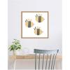 image:imageKate and Laurel Framed Canvas Wall Art Print Buzzing Bees by Alicia Abla 22 x 22 Sylvie Natural Frame Whimsical Kid Art for Wall Decor