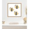 image:imageKate and Laurel Framed Canvas Wall Art Print Buzzing Bees by Alicia Abla 22 x 22 Sylvie Natural Frame Whimsical Kid Art for Wall Decor