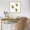 image:imageKate and Laurel Framed Canvas Wall Art Print Buzzing Bees by Alicia Abla 22 x 22 Sylvie Natural Frame Whimsical Kid Art for Wall Decor