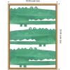 image:imageKate and Laurel Framed Canvas Wall Art Print Chomp Chomp Crocodile by Alicia Abla 18 x 24 Sylvie Natural Frame Whimsical Kid Art for Wall Decor