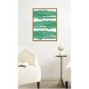 image:imageKate and Laurel Framed Canvas Wall Art Print Chomp Chomp Crocodile by Alicia Abla 18 x 24 Sylvie Natural Frame Whimsical Kid Art for Wall Decor