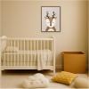 image:imageKate and Laurel Framed Canvas Wall Art Print Deer by July Art Prints 18 x 24 Sylvie Walnut Frame Whimsical Kid Art for Wall Decor