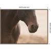 image:imageKate and Laurel Framed Canvas Wall Art Print Dusty by Crystal Lynn Collins 38 x 28 Sylvie Walnut Frame Rustic Farmhouse Animal Art for Wall DecorSylvie Walnut