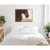 image:imageKate and Laurel Framed Canvas Wall Art Print Dusty by Crystal Lynn Collins 38 x 28 Sylvie Walnut Frame Rustic Farmhouse Animal Art for Wall DecorSylvie Beaded Dark Gold