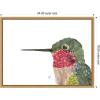 image:imageKate and Laurel Framed Canvas Wall Art Print Hummingbird by Madeline Jeppesen 24 x 18 Sylvie Natural Frame Whimsical Animal Art for Wall DecorSylvie Natural