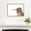 image:imageKate and Laurel Framed Canvas Wall Art Print Hummingbird by Madeline Jeppesen 24 x 18 Sylvie Natural Frame Whimsical Animal Art for Wall DecorSylvie Natural