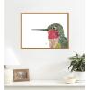 image:imageKate and Laurel Framed Canvas Wall Art Print Hummingbird by Madeline Jeppesen 24 x 18 Sylvie Natural Frame Whimsical Animal Art for Wall DecorSylvie Natural