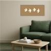 image:imageKate and Laurel Framed Canvas Wall Art Print Minimalist Birds Panel 2 Brown by Laura Moss 40 x 18 Sylvie Dark Gold Frame Modern Contemporary Animal Art for Wall Decor
