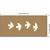image:imageKate and Laurel Framed Canvas Wall Art Print Minimalist Birds Panel 2 Brown by Laura Moss 40 x 18 Sylvie Dark Gold Frame Modern Contemporary Animal Art for Wall Decor
