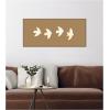 image:imageKate and Laurel Framed Canvas Wall Art Print Minimalist Birds Panel 2 Brown by Laura Moss 40 x 18 Sylvie Dark Gold Frame Modern Contemporary Animal Art for Wall Decor