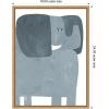 image:imageKate and Laurel Framed Canvas Wall Art Print Mr Elephant by Alicia Abla 18 x 24 Sylvie Natural Frame Whimsical Animal Art for Wall Decor