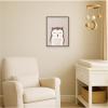 image:imageKate and Laurel Framed Canvas Wall Art Print Owl by July Art Prints 18 x 24 Sylvie Walnut Frame Whimsical Animal Art for Wall Decor