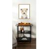 image:imageKate and Laurel Framed Canvas Wall Art Print Polar Bear by Madeline Jeppesen 18 x 24 Sylvie Walnut Frame Whimsical Animal Art for Wall DecorSylvie Natural