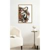 image:imageKate and Laurel Framed Canvas Wall Art Print Tiger by Madeline Jeppesen 18 x 24 Sylvie Walnut Frame Bohemian Boho Animal Art for Wall DecorSylvie Natural