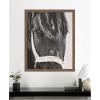 image:imageKate and Laurel Framed Wall Art Print Black Horse by Emiko and Mark Franzen F2 Images 33 x 41 Svelte Noir Black Frame Rustic Farmhouse Animal Art for Wall DecorWoodgrain Stripe Chocolate