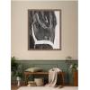 image:imageKate and Laurel Framed Wall Art Print Black Horse by Emiko and Mark Franzen F2 Images 33 x 41 Svelte Noir Black Frame Rustic Farmhouse Animal Art for Wall DecorWoodgrain Stripe Chocolate