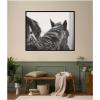image:imageKate and Laurel Framed Wall Art Print Black Horses by Emiko and Mark Franzen F2 Images 41 x 33 Svelte Noir Black Frame Rustic Farmhouse Animal Art for Wall DecorSvelte Noir Black