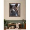 image:imageKate and Laurel Framed Wall Art Print Black and White Horse by Emiko and Mark Franzen F2 Images 33 x 41 Svelte Noir Black Frame Rustic Farmhouse Animal Art for Wall DecorWoodgrain Stripe Chocolate