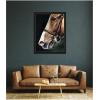 image:imageKate and Laurel Framed Wall Art Print Chestnut Horse by Mary Sparrow 27 x 35 Pia Medium Brown Narrow Frame Rustic Farmhouse Animal Art for Wall DecorManhattan Black