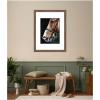 image:imageKate and Laurel Framed Wall Art Print Chestnut Horse by Mary Sparrow 27 x 35 Pia Medium Brown Narrow Frame Rustic Farmhouse Animal Art for Wall DecorPia Medium Brown Narrow