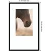 image:imageKate and Laurel Framed Wall Art Print Dusty by Crystal Lynn Collins 25 x 25 Svelte Noir Black Frame Rustic Farmhouse Animal Art for Wall DecorSvelte Noir Black