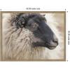 image:imageKate and Laurel Framed Wall Art Print Edward Crop by Emiko and Mark Franzen F2 Images 42 x 32 Woodgrain Stripe Mocha Frame Rustic Farmhouse Animal Art for Wall DecorWoodgrain Stripe Mocha