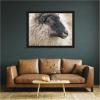 image:imageKate and Laurel Framed Wall Art Print Edward Crop by Emiko and Mark Franzen F2 Images 42 x 32 Woodgrain Stripe Mocha Frame Rustic Farmhouse Animal Art for Wall DecorManhattan Black