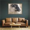 image:imageKate and Laurel Framed Wall Art Print Edward Crop by Emiko and Mark Franzen F2 Images 42 x 32 Woodgrain Stripe Mocha Frame Rustic Farmhouse Animal Art for Wall DecorWoodgrain Stripe Mocha