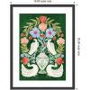 image:imageKate and Laurel Framed Wall Art Print Floral Folklore Ibises and Swan by Jill Labieniec 19 x 25 Stylish Black Narrow Frame Whimsical Animal Art for Wall DecorStylish Black Narrow