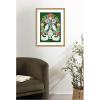 image:imageKate and Laurel Framed Wall Art Print Floral Folklore Ibises and Swan by Jill Labieniec 19 x 25 Stylish Black Narrow Frame Whimsical Animal Art for Wall DecorMila Dark Gold