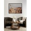 image:imageKate and Laurel Framed Wall Art Print Highland Cow No 4 Close by Laura Evans 41 x 31 Svelte Noir Black Frame Rustic Farmhouse Animal Art for Wall DecorSvelte Noir Black