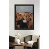 image:imageKate and Laurel Framed Wall Art Print Highland Cow No 5 by Laura Evans 31 x 41 Svelte Noir Black Frame Rustic Farmhouse Animal Art for Wall DecorManhattan Black