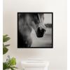 image:imageKate and Laurel Framed Wall Art Print Horse Like Velvet by Laura Evans 25 x 25 Svelte Noir Black Frame Modern Contemporary Animal Art for Wall Decor25L x 25W