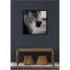 image:imageKate and Laurel Framed Wall Art Print Horse Like Velvet by Laura Evans 25 x 25 Svelte Noir Black Frame Modern Contemporary Animal Art for Wall Decor25L x 25W
