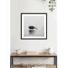 image:imageKate and Laurel Framed Wall Art Print Humpback Whale No 4 by Laura Evans 25 x 25 Svelte Noir Black Frame Coastal Animal Art for Wall DecorSvelte Noir Black