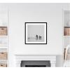 image:imageKate and Laurel Framed Wall Art Print Humpback Whales No 2 by Laura Evans 25 x 25 Svelte Noir Black Frame Coastal Animal Art for Wall DecorSvelte Noir Black