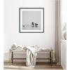 image:imageKate and Laurel Framed Wall Art Print Humpback Whales No 2 by Laura Evans 25 x 25 Svelte Noir Black Frame Coastal Animal Art for Wall DecorSvelte Noir Black