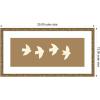 image:imageKate and Laurel Framed Wall Art Print Minimalist Birds Panel 2 Brown by Laura Moss 25 x 13 Belvedere Bronze Frame Modern Contemporary Animal Art for Wall Decor